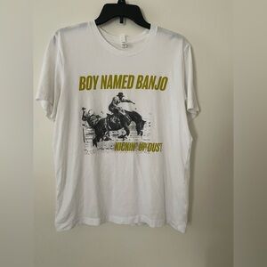 Boy Named Banjo White Graphic T-Shirt